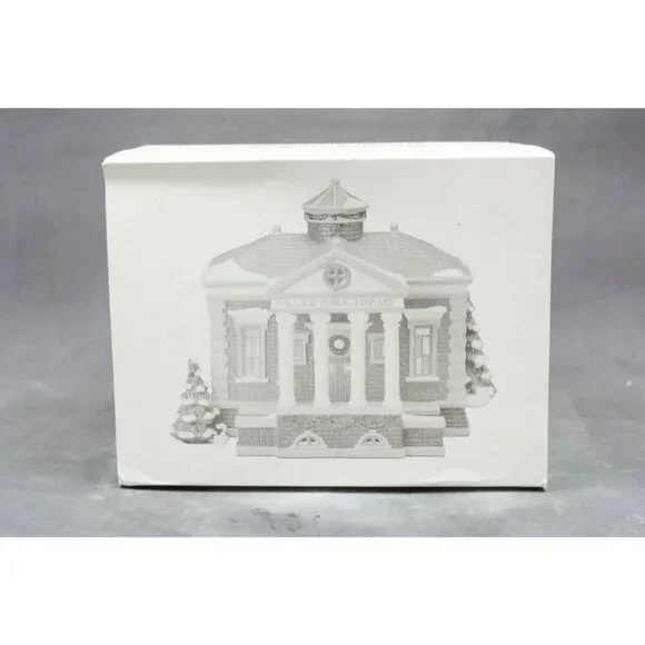 Dept 56 Snow Village - Village Public Library - Picture 5 of 6